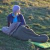 wool sleeping bag wicks moisture on grass