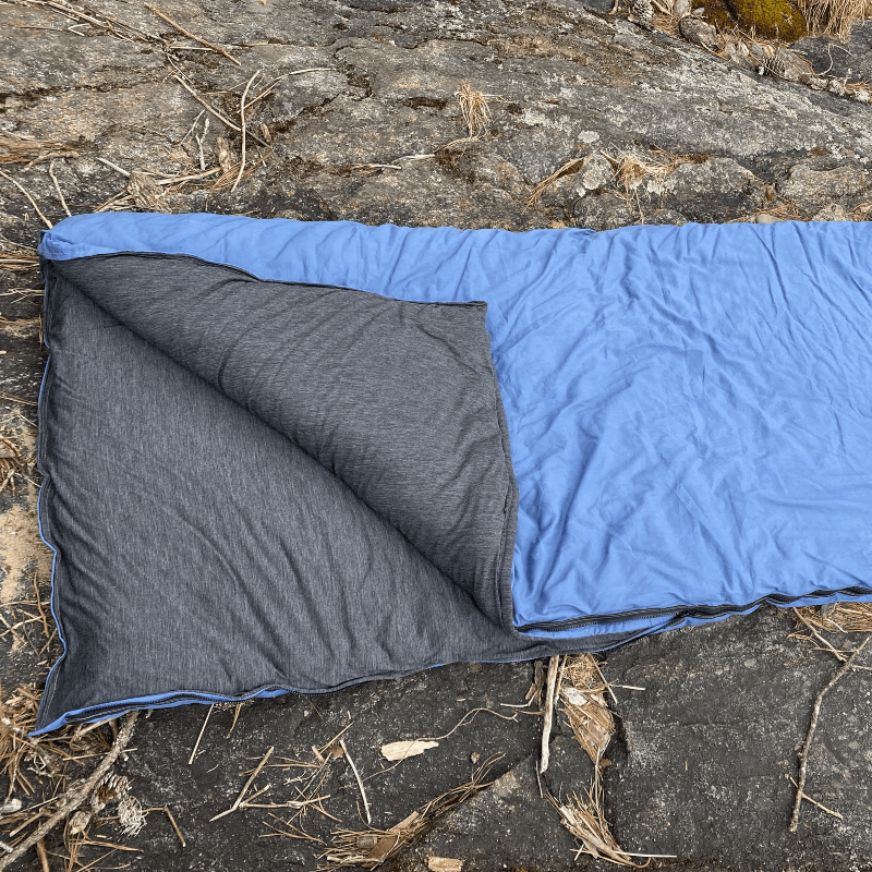 Wool Sleeping Bag for Cold Weather: The Aurora Borealis - Lucky Sheep