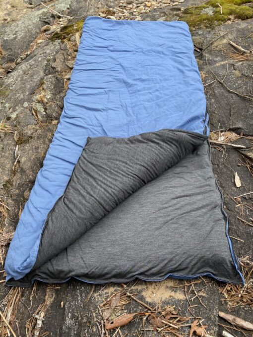 Wool Sleeping Bag for Cold Weather: The Aurora Borealis - Lucky Sheep