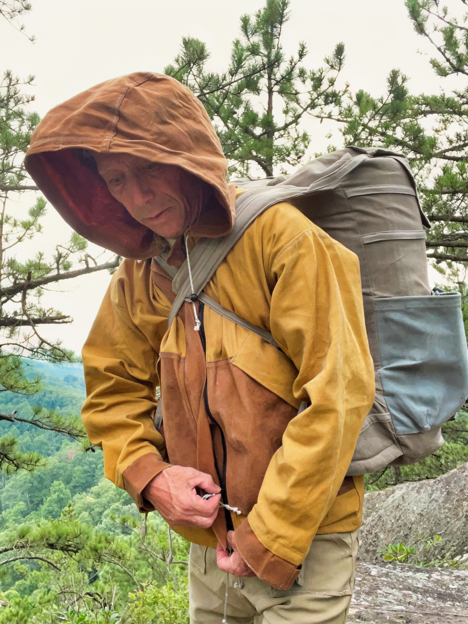 Lightweight Waxed Canvas Rain Jacket - Image 12