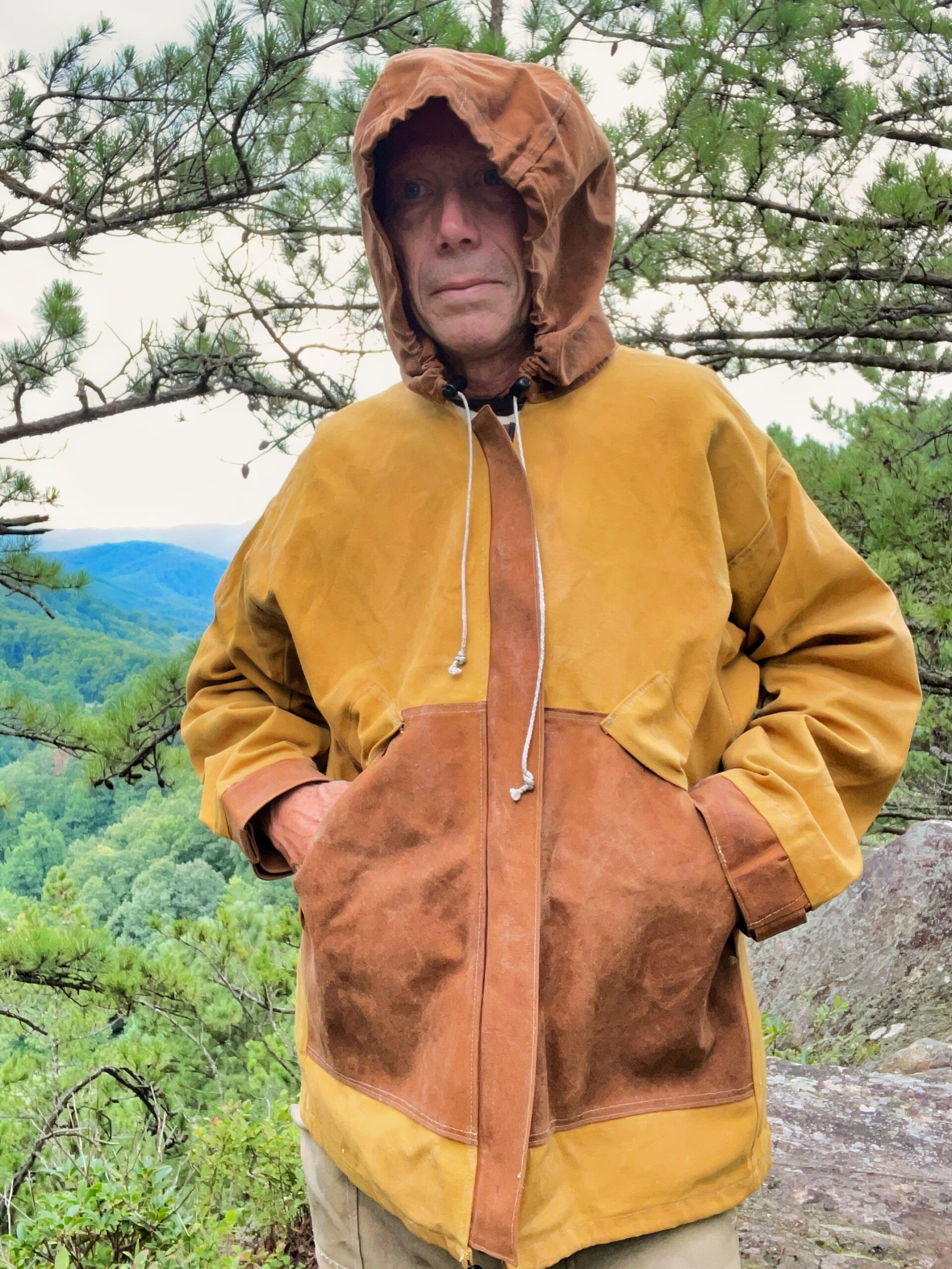 Lightweight Waxed Canvas Rain Jacket - Image 7